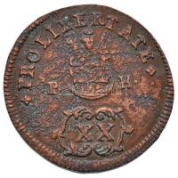 1705. XX Poltura "II. Rákóczi Ferenc" (15,97g) T:2- k.
Hungary 1705. XX Poltura "Fra...