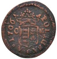 1706C-M Rézpoltúra "II. Rákóczi Ferenc" (2,6g) T:2-
Hungary 1706C-M Poltura "Francis...