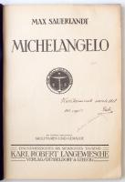 Max Sauerlandt: Michelangelo. (Die Blauen Bücher) Düsseldorf, 1911, Karl Robert Langewiesche Verlag....