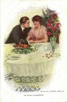 &#039;In proud possesion&#039; / couple at dinner, Reinthal &amp; Newman No. 817., s: Lester Ralph (EK)