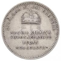 Osztrák-Magyar Monarchia / Bécs 1867A "Ferenc József koronázása Budán" Ag zseton. "I ...