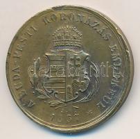 1892. "I. Ferenc József és Erzsébet budai koronázásának 25. évfordulójára" Br érem (20,5mm...