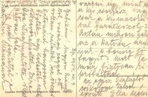 4 db RÉGI cserkészlap, Márton L szignós / 4 old Márton L. scout postcards
