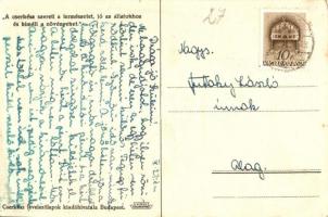 4 db RÉGI cserkészlap, Márton L szignós / 4 old Márton L. scout postcards