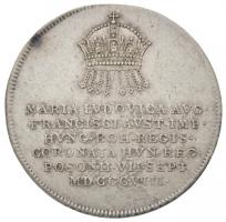 Habsburg Birodalom 1808. "Mária Ludovika pozsonyi koronázása" Ag zseton. "RECTE ET CA...
