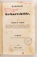 Scanzoni, Friedrich W.: Lehrbuch der Geburtshilfe. 1-2. köt. Bécs, 1849-1850, L. W. Seidel. Megvisel...