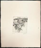 Gyarmati Lea (1938-): Ex libris. Rézkarc, papír, jelzett, 6×5 cm