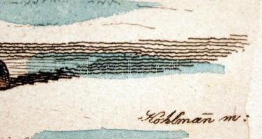 1841 Beregh vármegyei oroszok, a Regélő melléklete, színezett litográfia, jelzett (Kohlmann), paszpa...