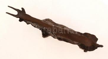 Picasso jelzéssel: Bika. Nagy szériás bronz kisplasztika, m:14 cm, h:25 cm