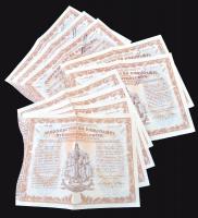 Budapest 1917. "Hadsegítési és Népjóléti nyereménykölcsön" nyereménykötvények 40K-ról, szá...