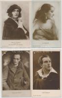 22 db külföldi színész képeslap a 20-as évekből (mindegyiken pici lyuk)