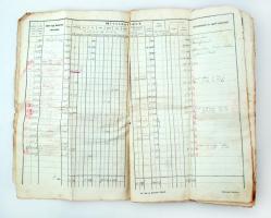 cca 1880 Kercseligeti birtokos kataszteri adóíve, kissé megviselt állapotban