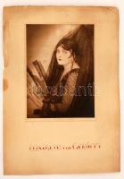 Gerőffy Elisabeth táncosnő művészi fotója, Ceruzával aláírt Angelo fotó 18x24 cm