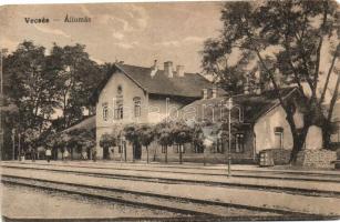 Vecsés, vasútállomás, kiadja Minár Gyula (kis felszíni sérülés)