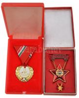 ~1970-1980. "75. Véradásért" aranyozott, zománcozott fém jelvény mellszalaggal, eredeti to...