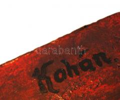 Kohán jelzéssel: Rabbi. Olaj, farost, 29x24 cm