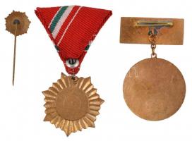 ~1970-1980. "Kiváló véradó" aranyozott, zománcozott fém kitüntető jelvény dísztokban + &qu...