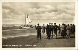 Zandvoort, Strand en Zee / beach with sailship