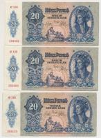 1941. 20P (6x) sorszámkövetők (2x3) T:I,I-