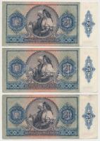 1941. 20P (6x) sorszámkövetők (2x3) T:I,I-