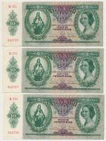 1936. 10P (6x) sorszámkövetők T:I,I-