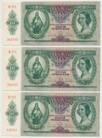 1936. 10P (6x) sorszámkövetők T:I,I-