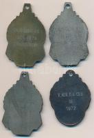 1969-1974. 4db-os "Sakk" díjérem tétel T:2,2-