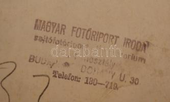 cca 1930-1940 3 db fotó katonai felvonulásokról, Magyar Fotóriport Iroda, bélyegzővel jelzett, 12×18...