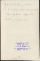 1937 Szabó Miklós (MAC) a 2 mérföldes síkfutás világcsúcs javítása közben, Pobuda fotó, verzón pecsé...