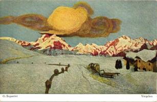 Vergehen, Bruckmanns Bildkarte Nr. 28. s: G. Segantini