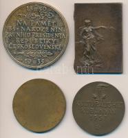 4db-os érem és plakett tétel, benne Szántó Gergely (1886-1962) 1927. "Királyi Magyar Egyetemi N...