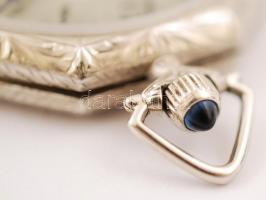 cca 1900 Elgin Natl Watch Co USA 17 köves 14K fehérarany zsebóra másodperc mutatóval, nyolcszögletű ...