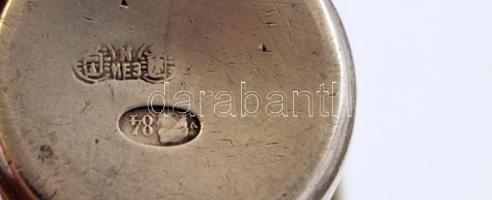 Antik orosz ezüst (Ag.) vodkás pohár, jelzett, mesterjeggyel (IEZ [= Izrail' Eszejevich Zahoder...