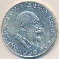 Ausztria 1958. 25Sch Ag "Carl Auer von Welsbach" tanúsítvánnyal T:2-
Austria 1958. 25 Sch...