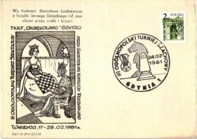 6 db MODERN sakk motívumlap, főleg használatlan / 6 modern Chess motive cards, mostly unused