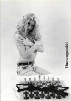 8 db MODERN használatlan erotikus sakk motívumlap sorozat / 8 modern unused Erotic-Chess motive card...