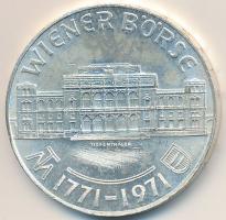 Ausztria 1971. 25Sch Ag "200 éves a Bécsi Tőzsde" tanúsítvánnyal T:2 ph.
Austria 1971. 25...