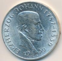 Ausztria 1959. 25Sch Ag "Johann főherceg" tanúsítvánnyal T:2 
Austria 1959. 25 Schilling ...