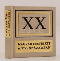 Magyar festészet a XX. században. Bp., 1972, Kossuth. Minikönyv, műbőr kötésben, számos színes illusztrációval, jó állapotban.