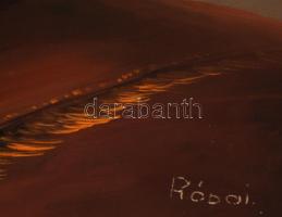 Rónai Antal (1926- ): Rózsák. Olaj, farost, jelzett, keretben, 70×50 cm