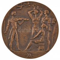 Búza Barna (1910-2010) 1978. "Alba Regia Napok" kétoldalas Br plakett (89mm) T:2