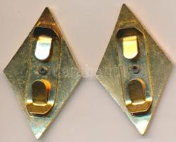 ~1970-80. "Zalka Máté Katonai Főiskola" zománcozott fém jelvény körző motívummal (27,5x46m...