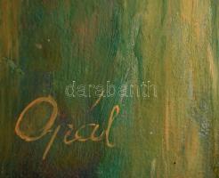 Kocsis Valéria (1958-): Csendélet citrommal. Olaj, farost, jelzett, keretben, 50×40 cm