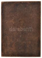 Solymári Valkó László (1909-1984) 1954. "Dózsa György" egyoldalas Br plakett (65,5x90,5mm)...