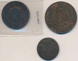 Vegyes: Csehország / Történelmi tartomány 1760. 1 Garas Cu + Orosz Birodalom 1879. 5k Cu + 1916. 3k ...