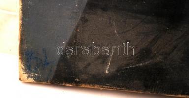 Olvashatatlan jelzéssel: Férfi portré. Olaj, vászon, 68×54 cm