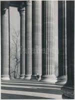 cca 1960 Oszlopsor, jelzés nélküli vintage fotó Árokay József hagyatékából, 24x18 cm