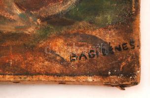 Bagi Dénes (?-?) Tehenek. Olaj, vászon, 40×50 cm