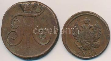 Orosz Birodalom 1800. 2k Cu + 1811. 2k Cu T:2-
Russian Empire 1800. 2 Kopeks Cu + 1811. 2 Kopeks Cu...
