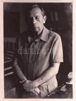 Gáll Ernő (1917-2000) szerkesztő, szociológus, filozófiai író fotója, 24x18cm